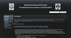 Desktop Screenshot of maestriaprocesalunlp.org