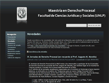 Tablet Screenshot of maestriaprocesalunlp.org